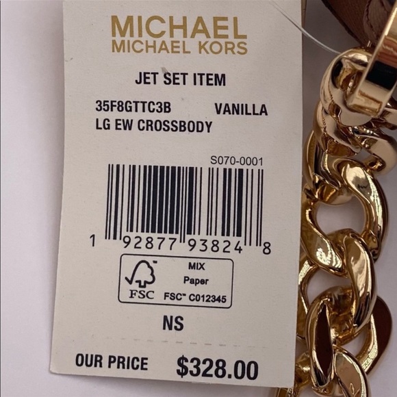 Michael Kors EW Crossbody Vanilla - Picture 11 of 11